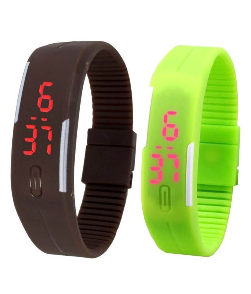 pappi boss led band watch