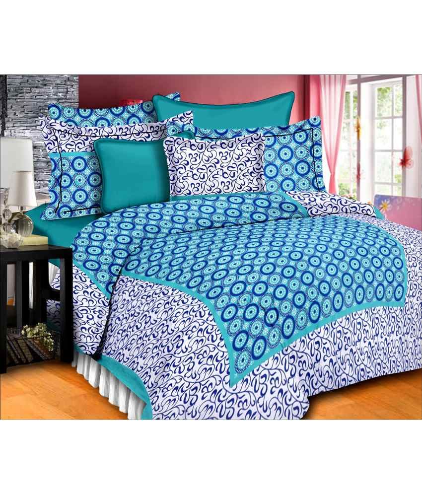     			Kismat Collection Cotton 1 Bedsheet with 2 Pillow Covers ( x )