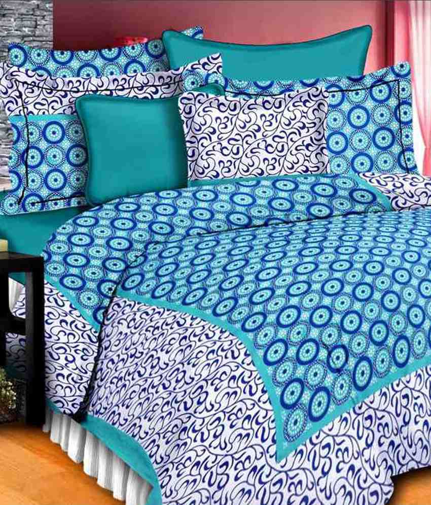     			Kismat Collection Cotton 1 Bedsheet with 2 Pillow Covers ( x )