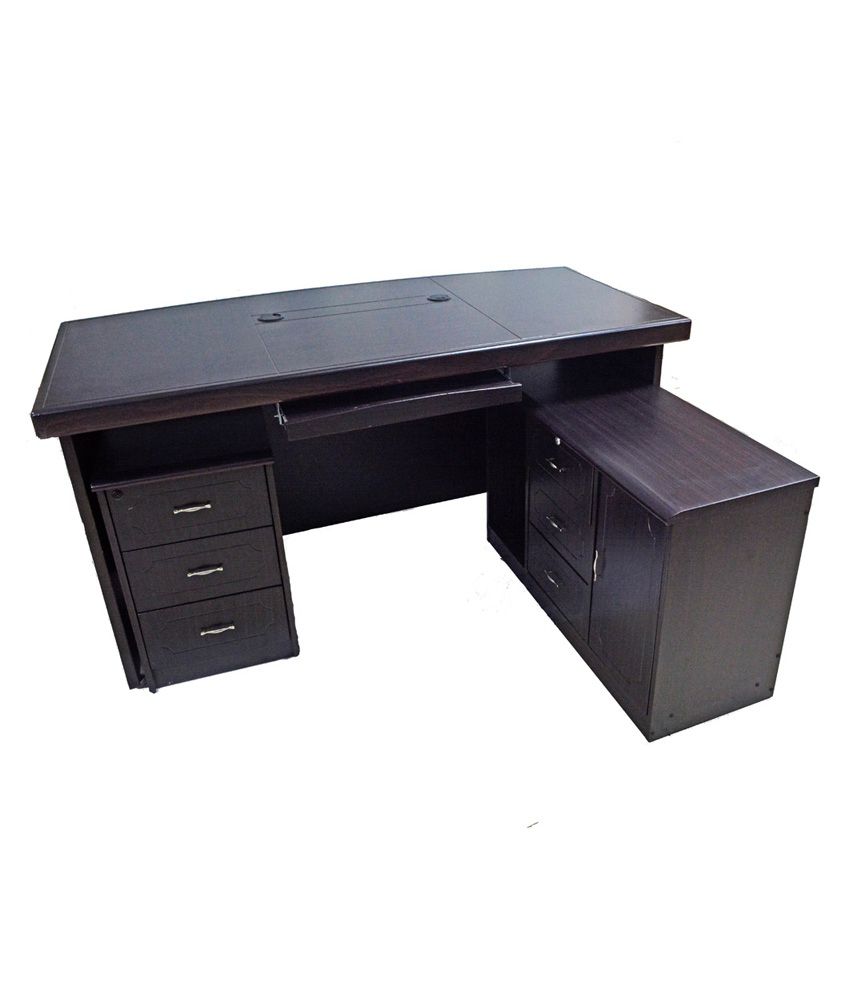 Eros Executive Office Table Desk with Side Return Table 