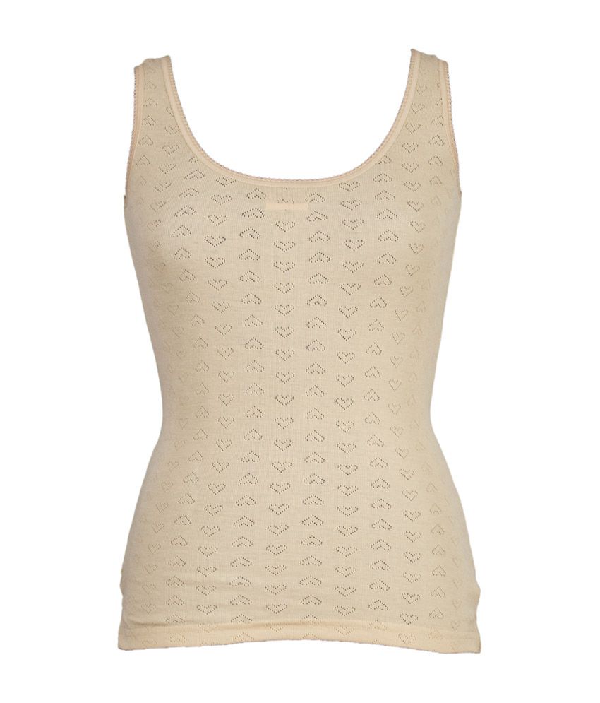 Bodycare Insider Beige Cotton Sleeveless Thermal Wear Buy Bodycare