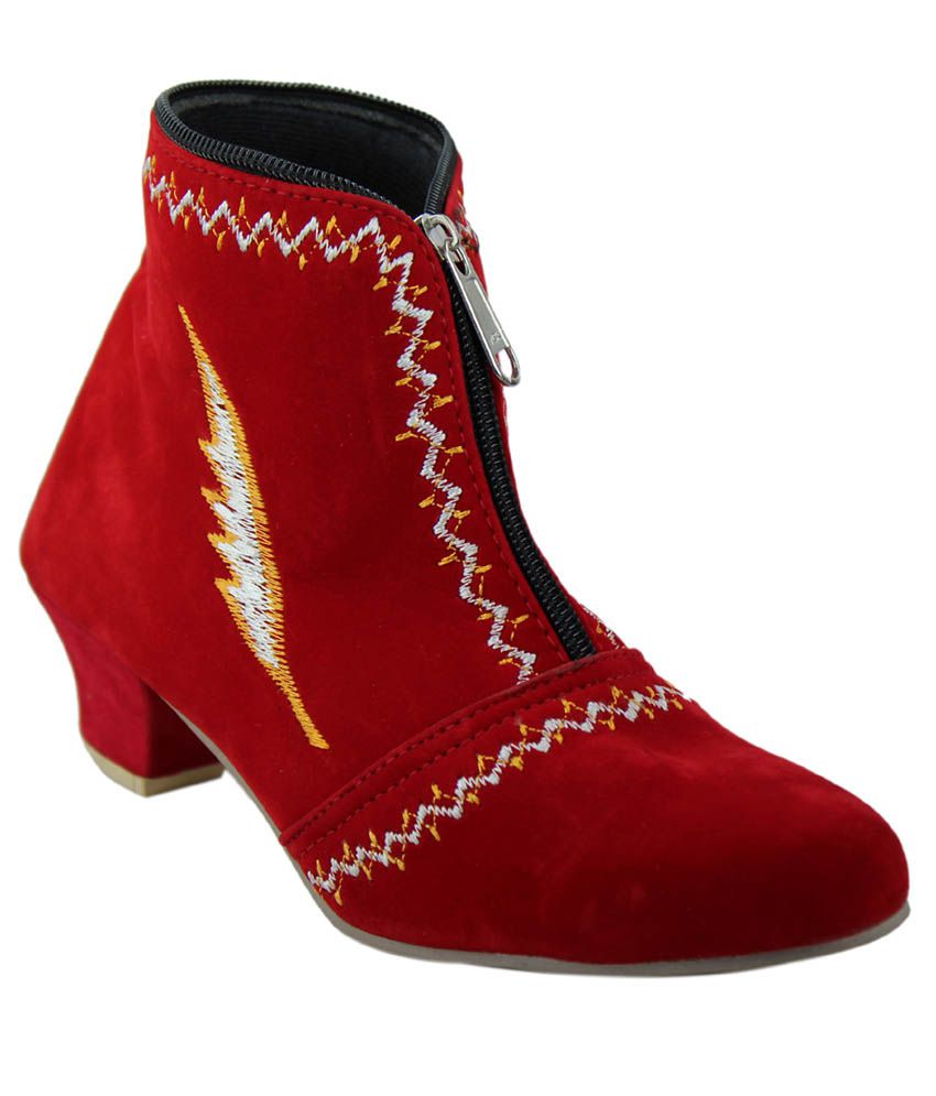 Faith Red Boots For Kids Price in India 