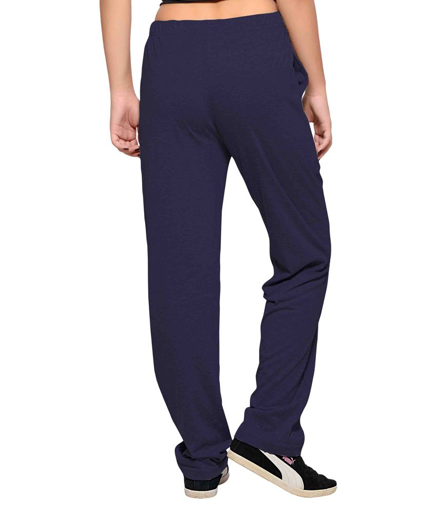 Buy Towngirl Navy Blue Track Pants for Women Online at Best Prices in ...