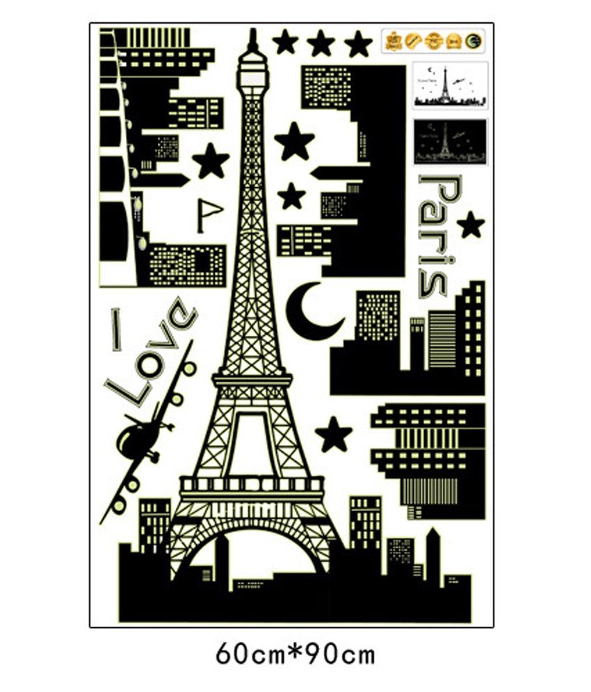 Multicolour I Love Paris Wall Sticker Buy