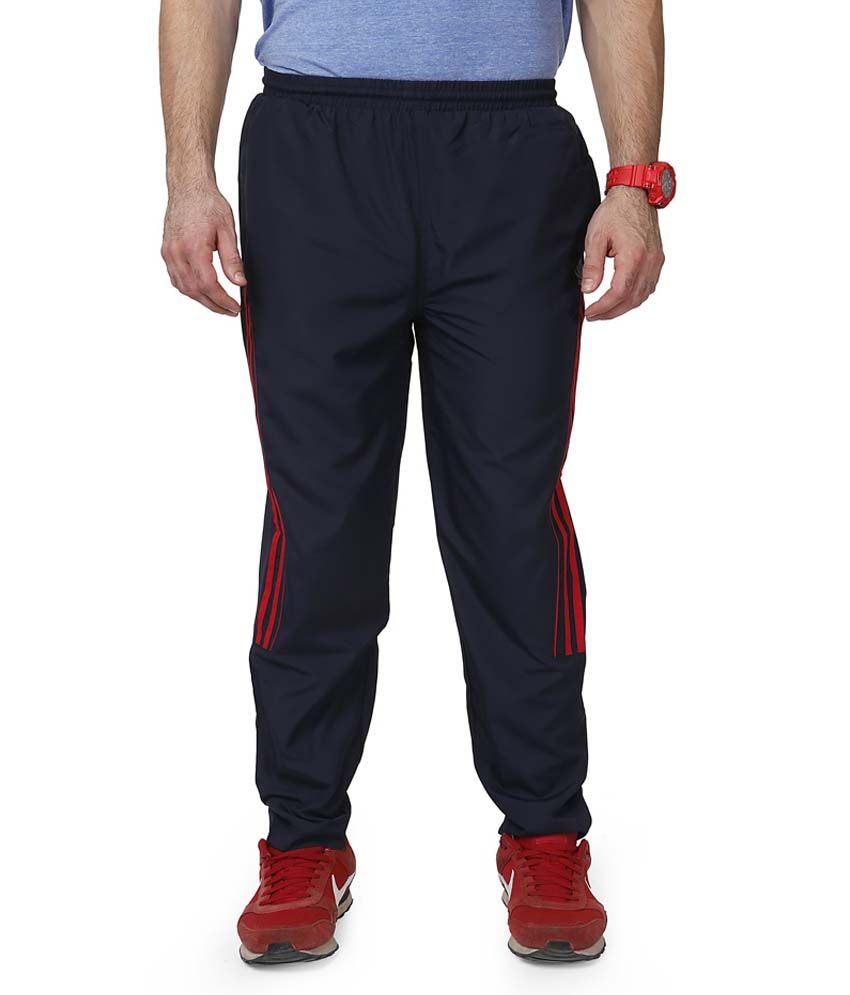 navy polyester pants