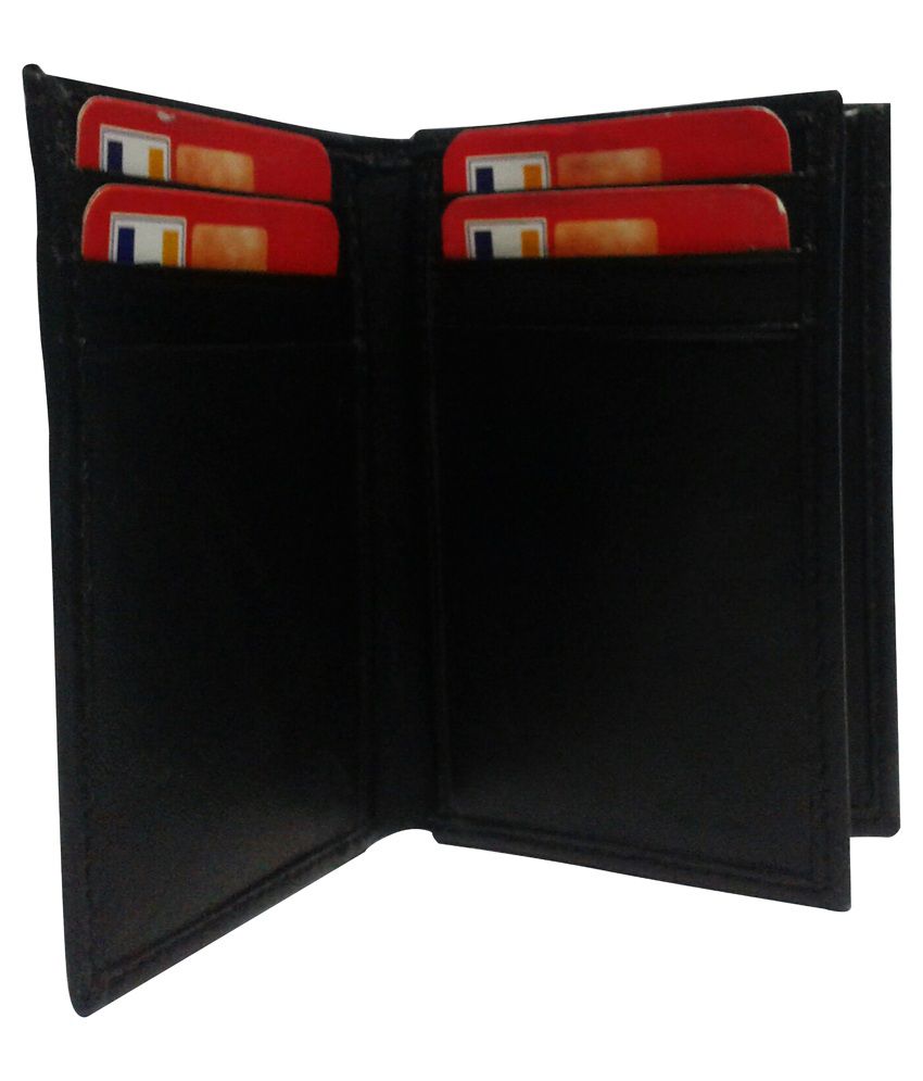PLC Black Leather Wallet: Buy Online at Low Price in India - Snapdeal