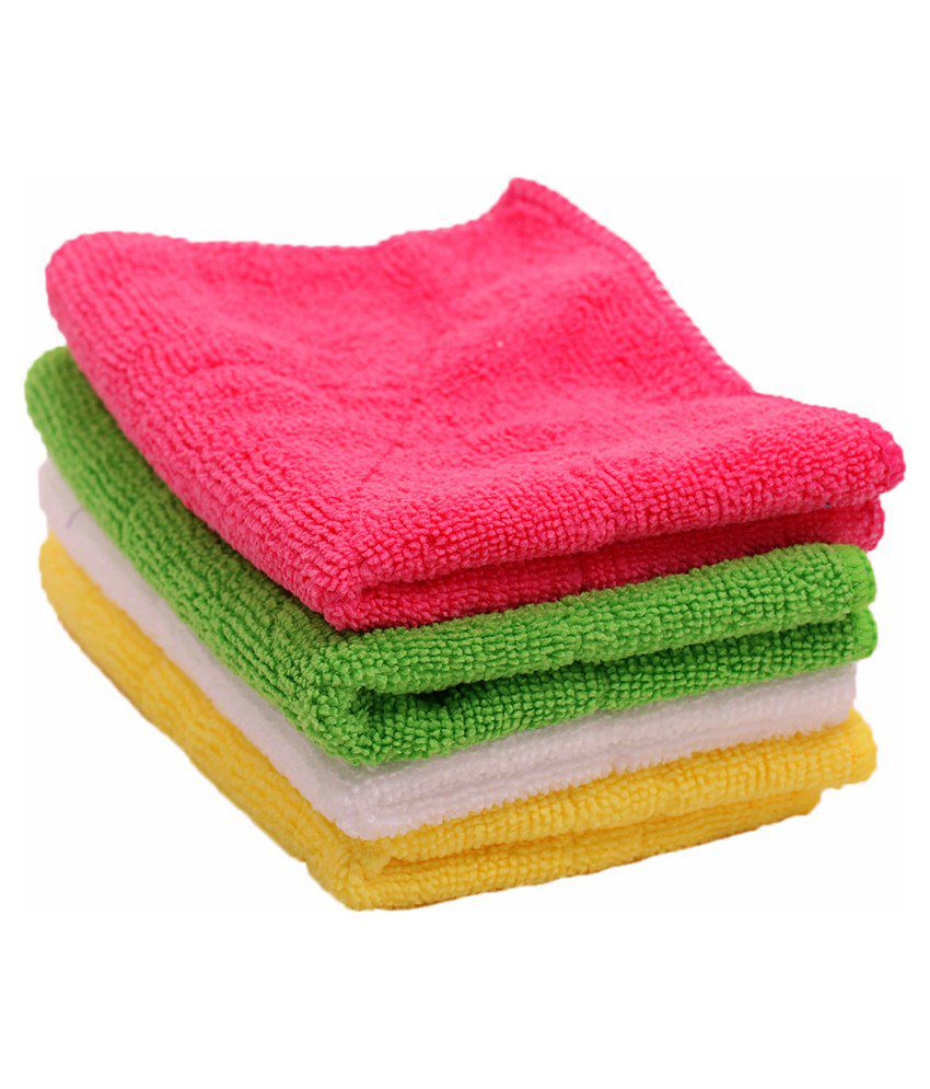SOFTSPUN Microfiber Multicolour Baby Towel WIpes Set Of 4: Buy SOFTSPUN ...