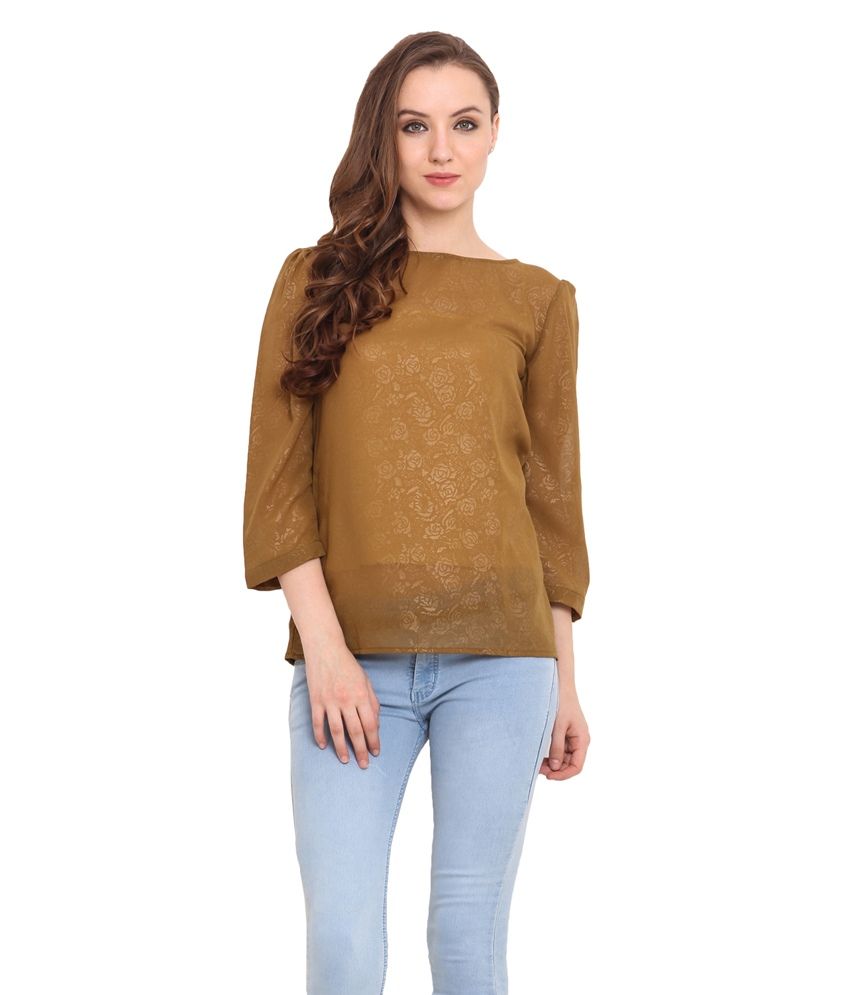 m&s ladies brown tops