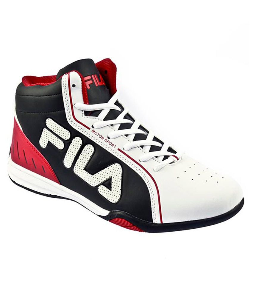 fila white fuel sports shoes