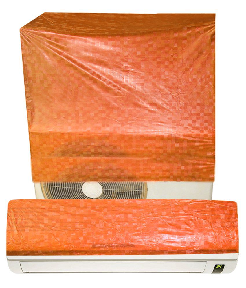     			E-Retailer Orange P.V.C Split Air Conditioner Cover for 2 Tonn (Universal)