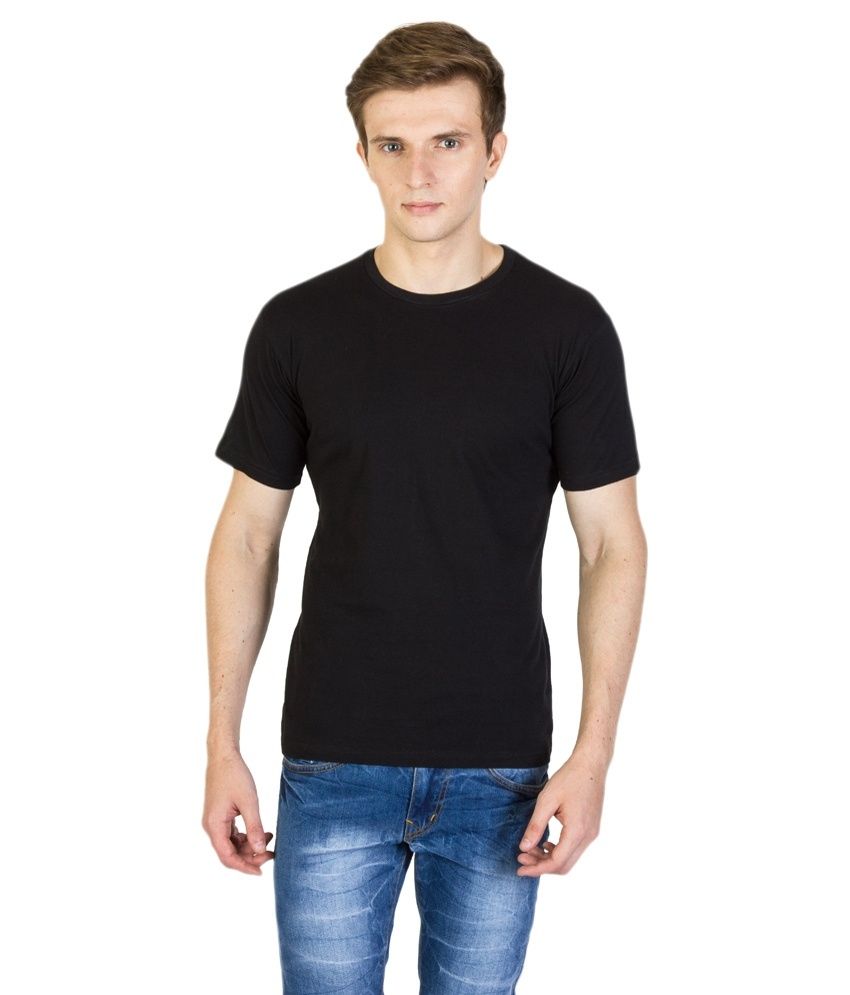 Tendency Black Cotton Blend T Shirt - Buy Tendency Black Cotton Blend T ...