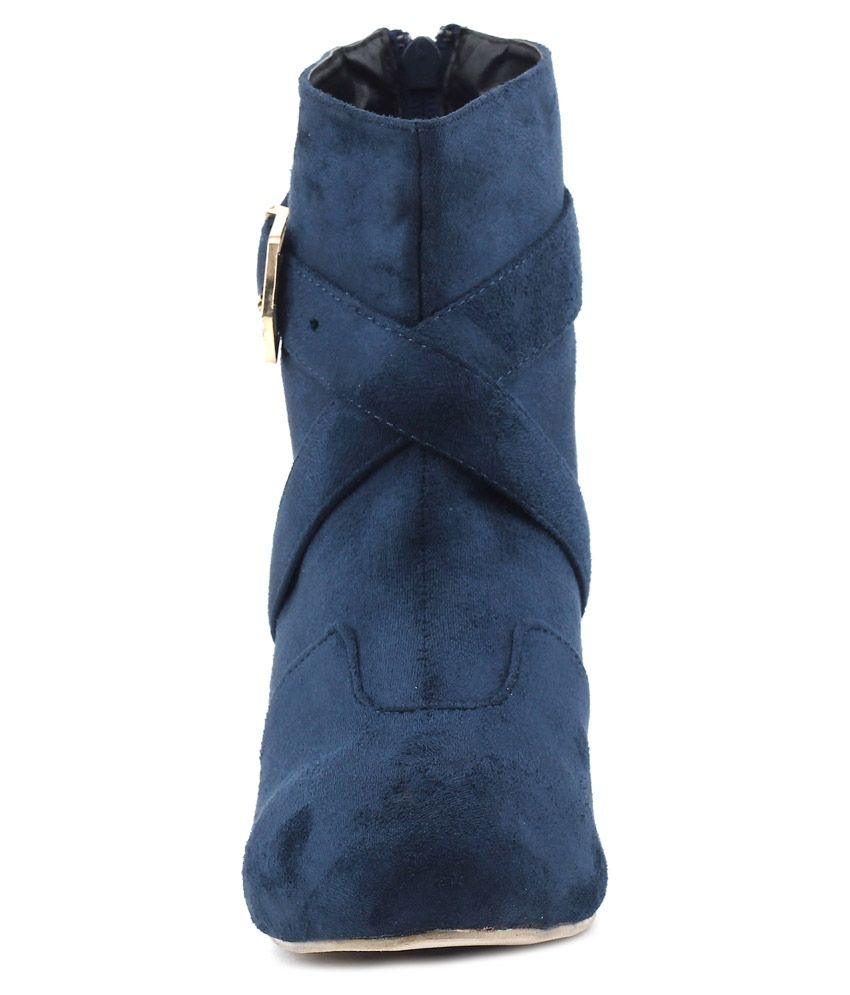 navy slouch boots