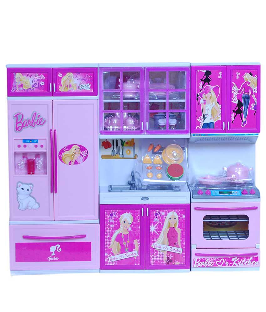 low set kitchen price Deals Deals Pink Real  Pink  Barbie Buy Set Real Kitchen