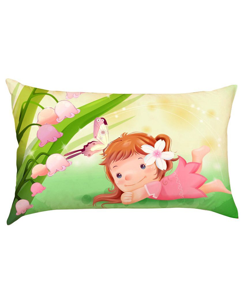     			Stybuzz Cute Girl with Butterfly Baby Pillow