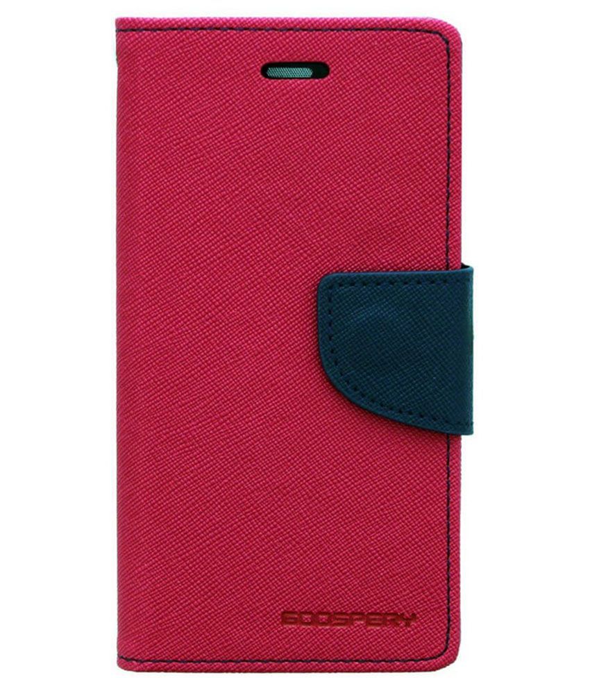 Go Crazzy Leather Flip Cover For Sony Xperia Z5 - Pink - Flip Covers ...