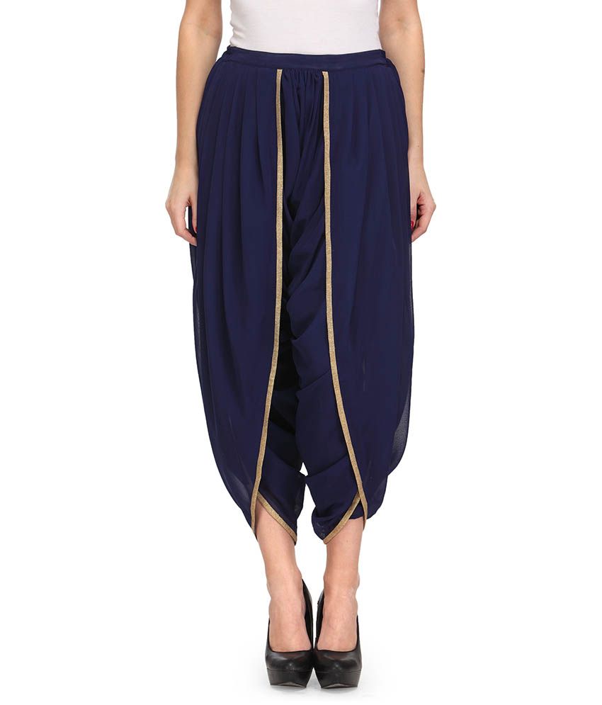 blue dhoti pants