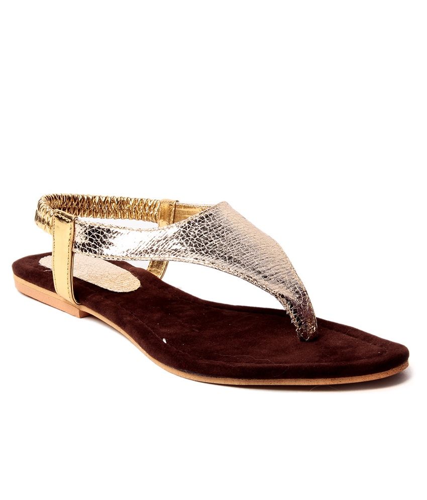 party wear golden sandals