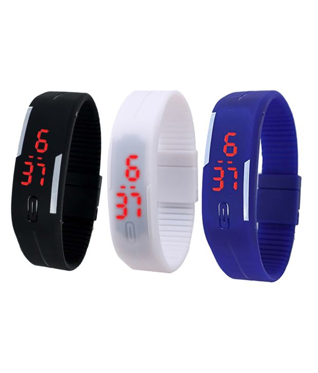 pappi boss led band watch
