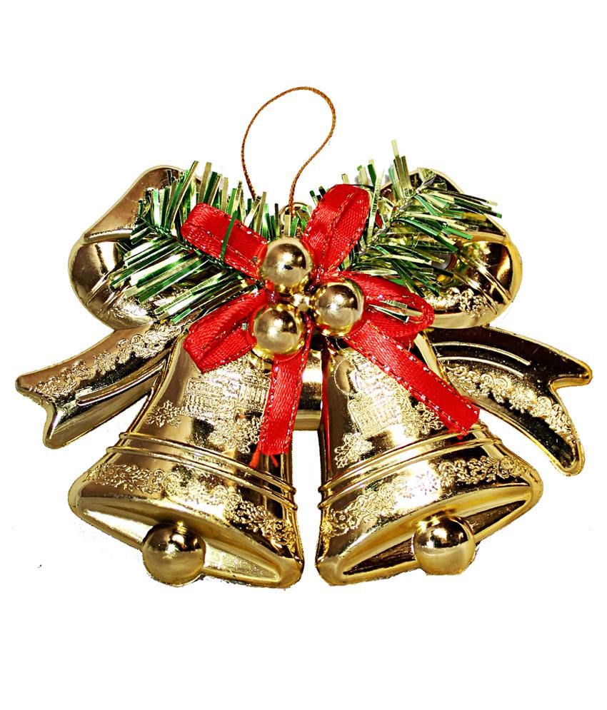 Shoppers Bay Glossy Christmas Twin Golden Bells: Buy Shoppers Bay ...