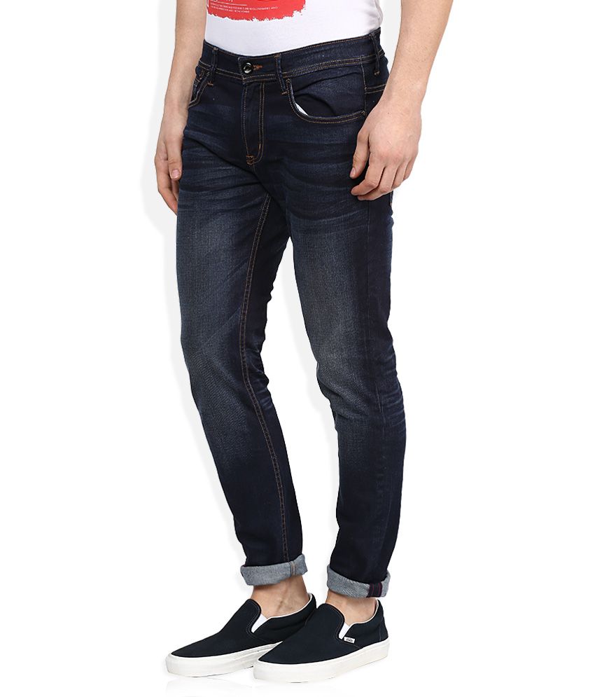 Being Human Navy Dark Wash Slim Fit Jeans - Buy Being Human Navy Dark ...