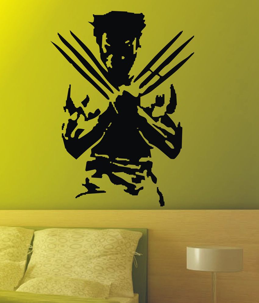     			Decor Villa Black The Wolverine Wall Sticker