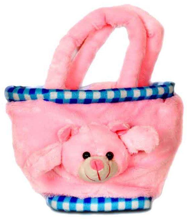 pink teddy bear bag