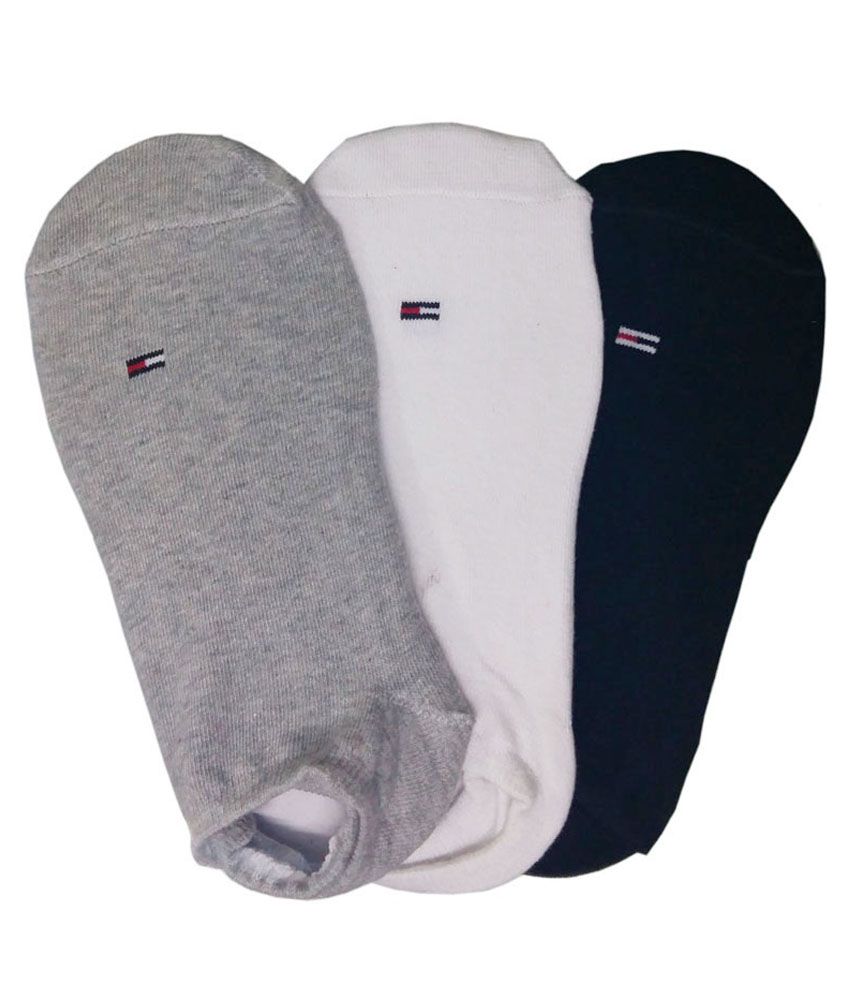 Tommy Hilfiger Multi Color Cotton Loafer Socks - Pack Of 3 - Buy Tommy ...