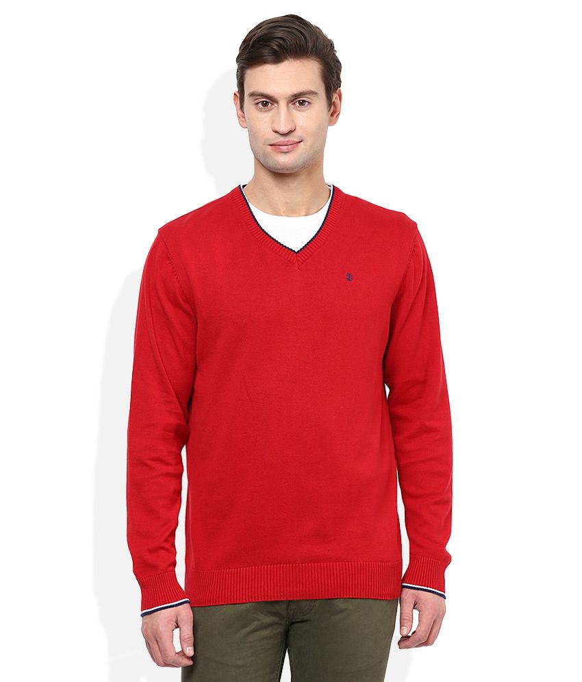 izod red sweater