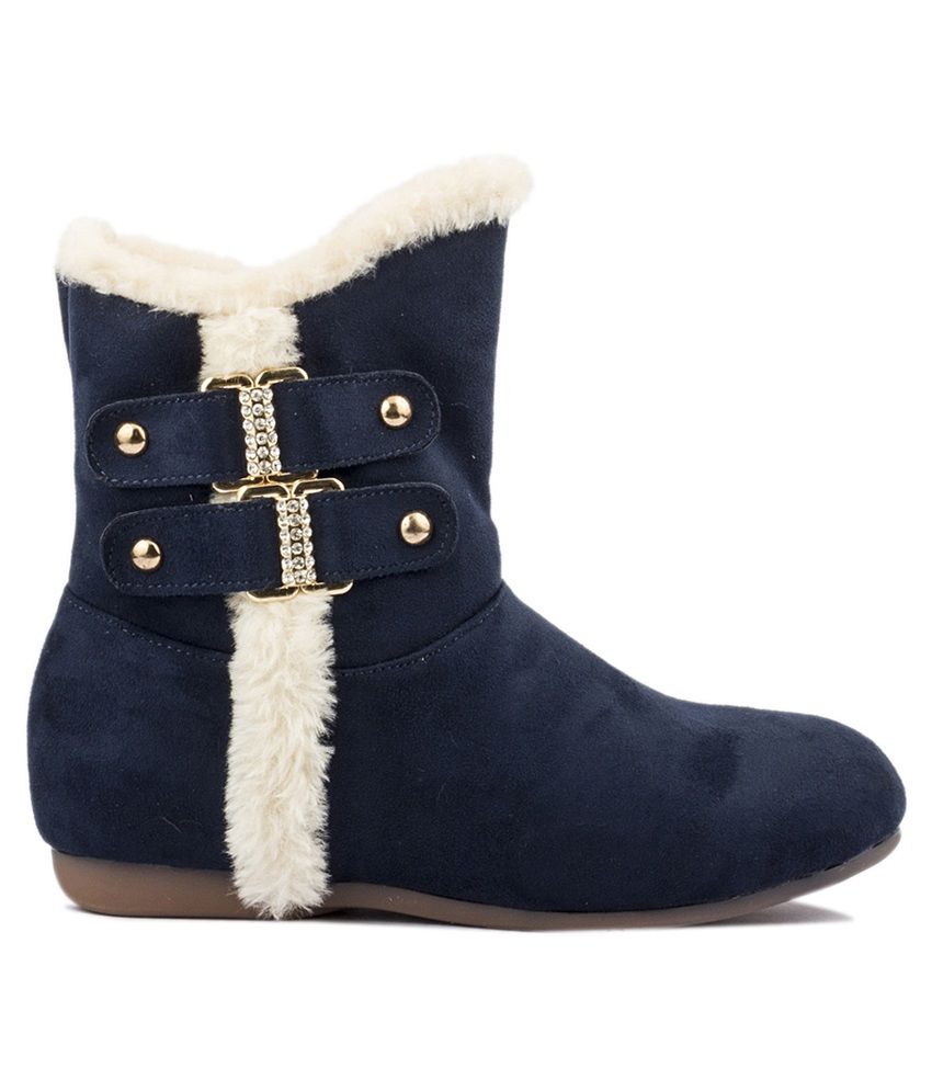 navy slouch boots