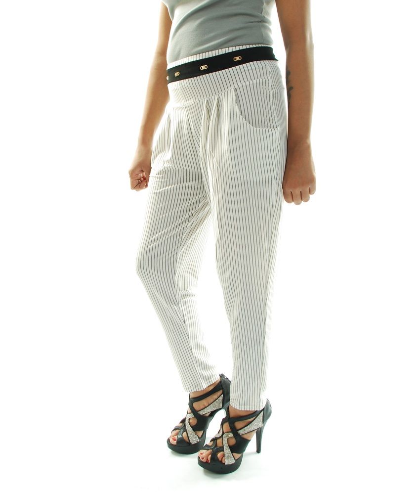 white harem pants