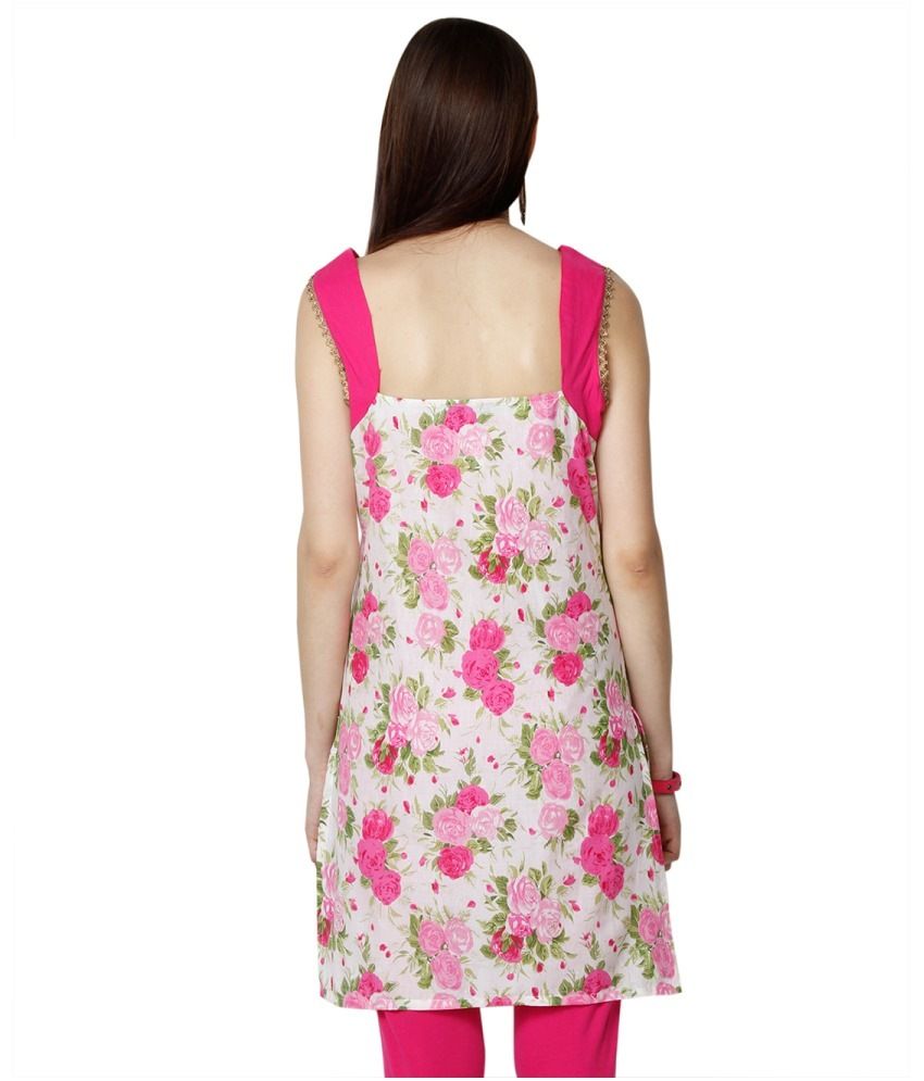 Yepme Jenna Pink And White Printed Kurti Buy Yepme Jenna Pink And 7757