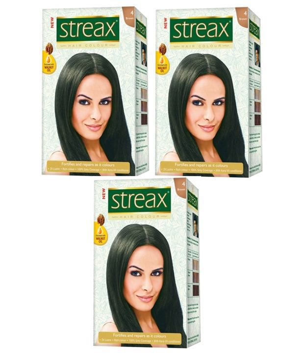 Streax Natural Black Hair Colour No 4 Pack of 3: Buy Streax Natural Black  Hair Colour No 4 Pack of 3 at Best Prices in India - Snapdeal