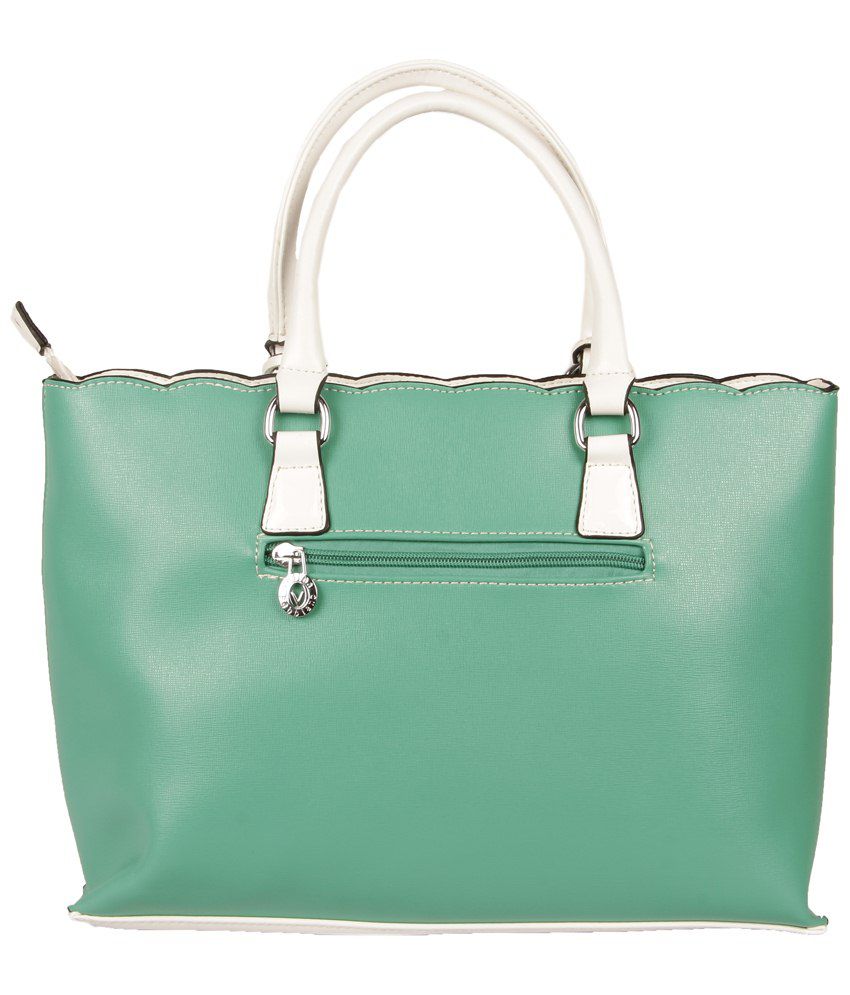 Velina Fabbiano Green & White Shoulder Bag - Buy Velina Fabbiano Green ...