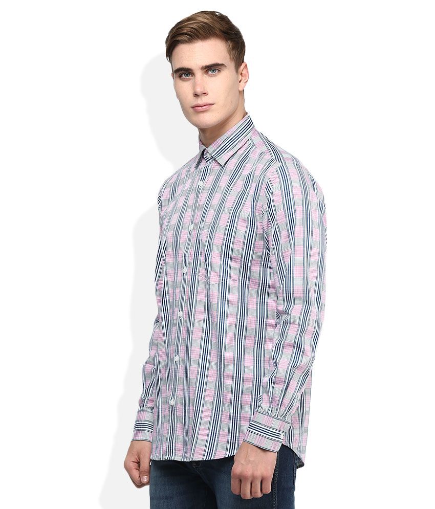 mens pink striped shirt