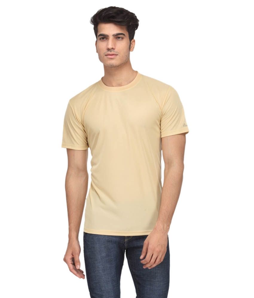     			Funky Guys Beige Cotton Blend T-Shirt