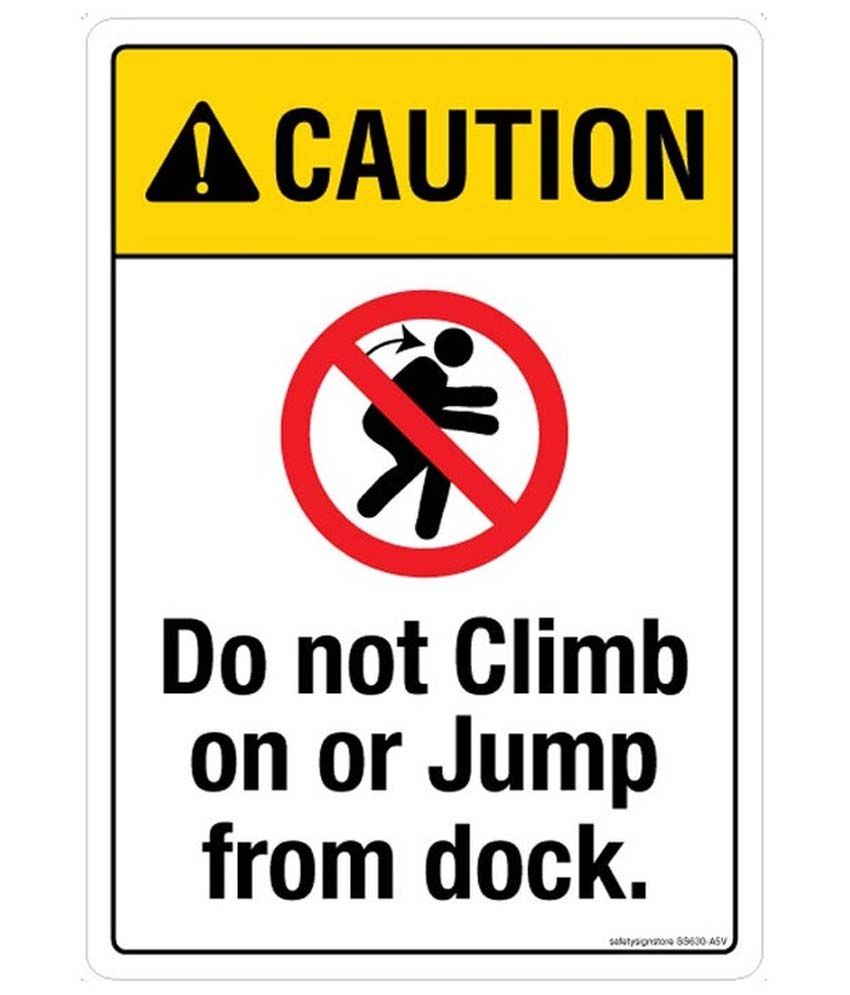 Safety Sign Store Self Adhesive Vinyl Sign Board Buy Online at Best