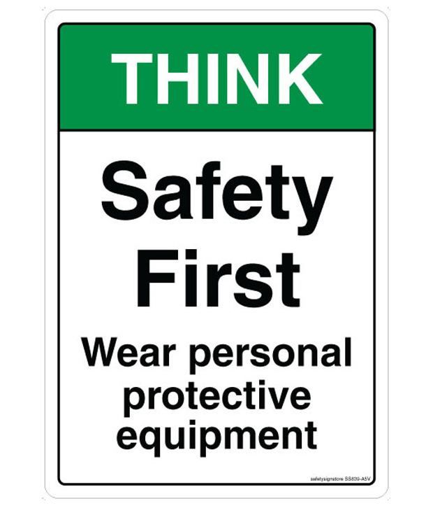 Safety Sign Store Think Safety First Safety Signacp Emergency Sign