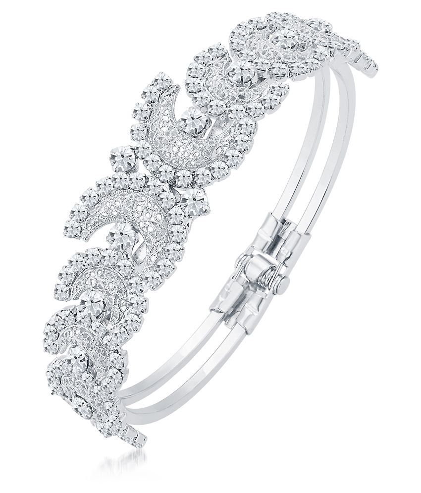 Sukkhi Silver Alloy Kada Buy Sukkhi Silver Alloy Kada Online in India