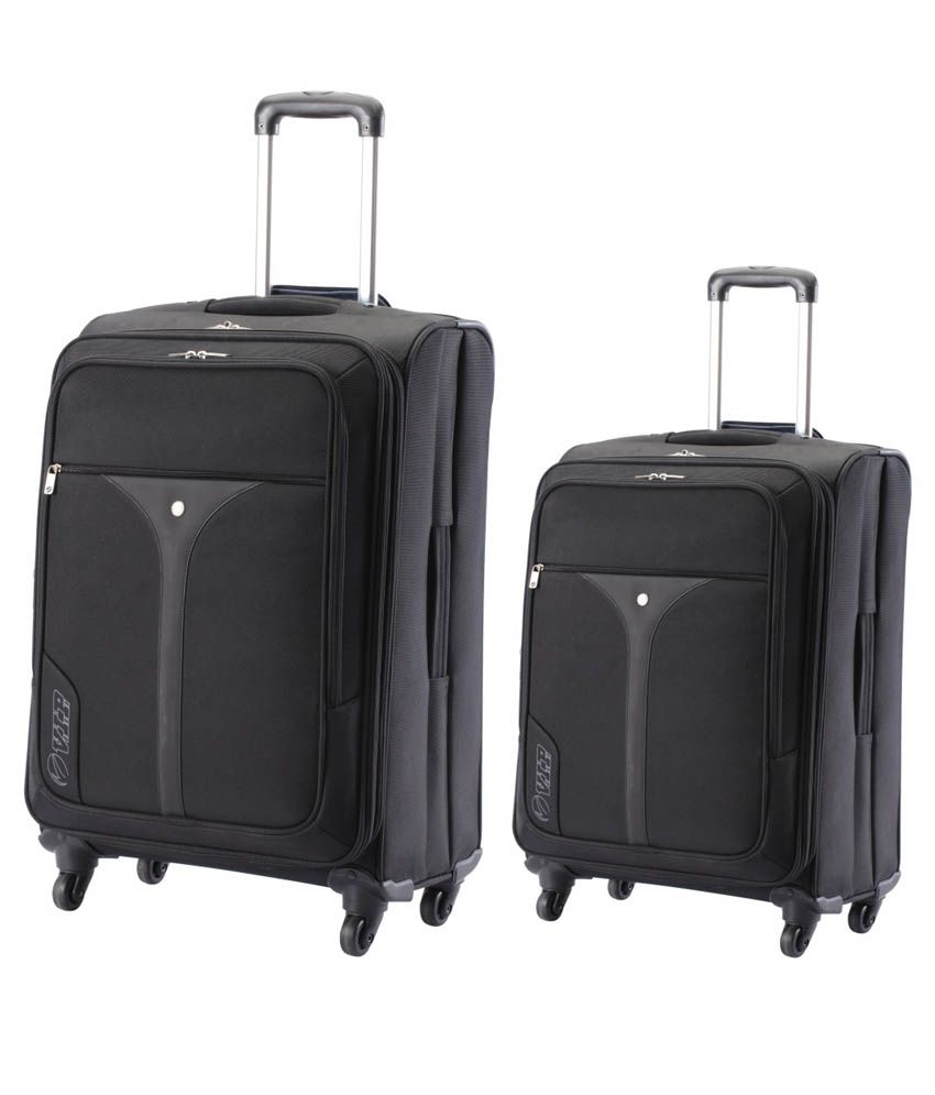 VIP Black 4 Wheel Trolley - Set Of 2 (67cm, 57 cm) - Buy VIP Black 4 ...