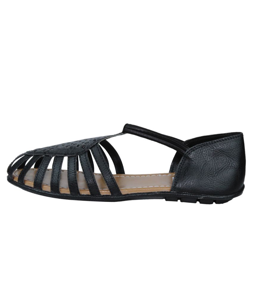 Faith Black Sandals Price in India- Buy Faith Black Sandals Online at ...