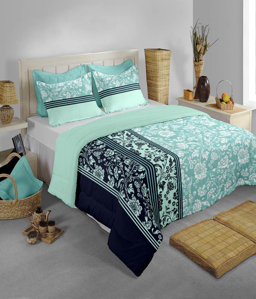 Raymond Home Multicolor Cotton Double Bedsheet With 2 Pillow Cover Buy Raymond Home Multicolor