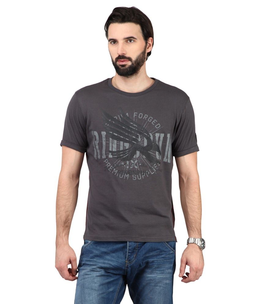 Ringspun Grey Cotton T-shirt - Buy Ringspun Grey Cotton T-shirt Online ...