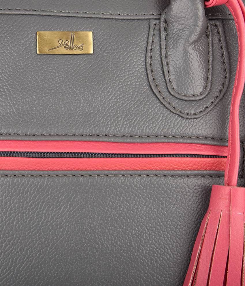 Yelloe Gray Shoulder Bag - Buy Yelloe Gray Shoulder Bag Online at Best
