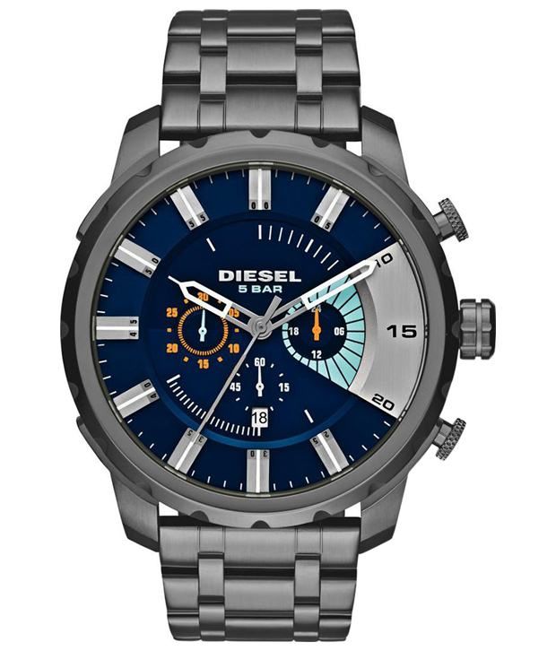 Diesel Gray Formal Wrist Watch for Men Price in India: Buy Diesel Gray ...