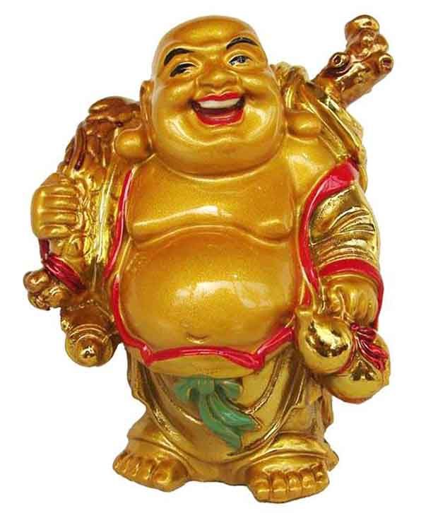     			Ai Golden Resin Laughing Buddha