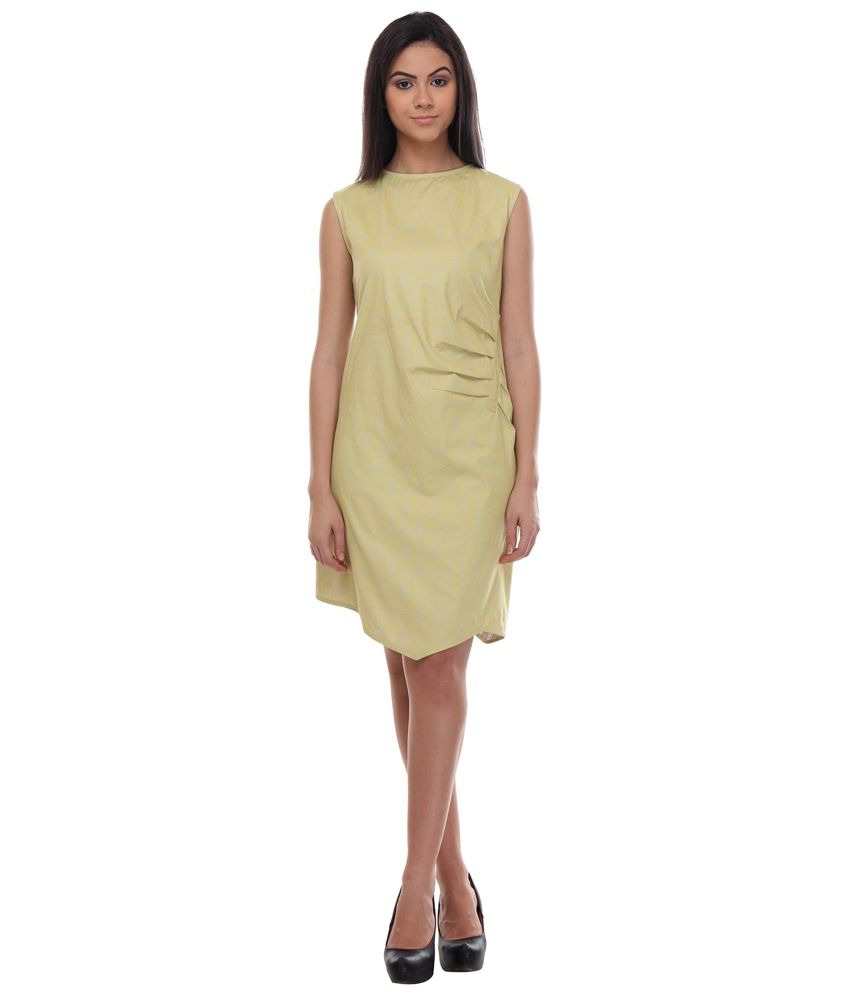 light yellow bodycon dress