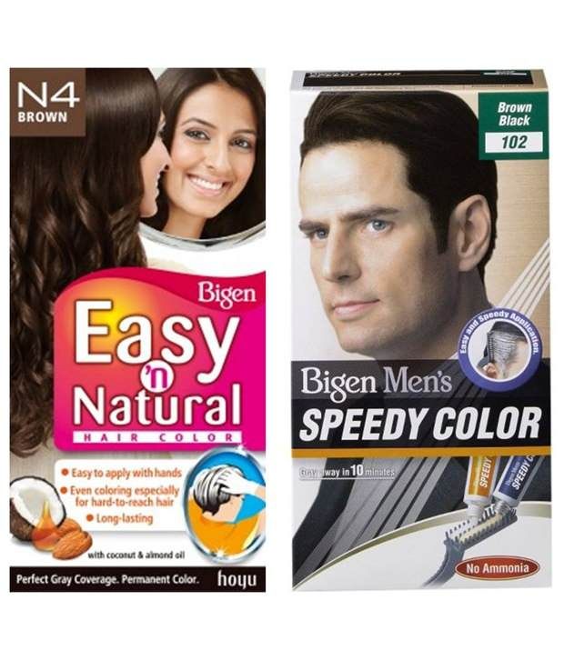 Bigen Pack Of Men Brown Black Speedy Hair Colour 102 Women Easy
