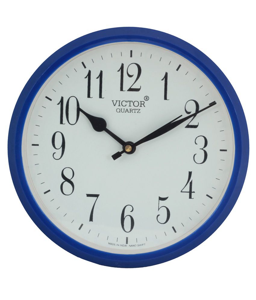 Victor Blue Analog Classic Wall Clock Buy Victor Blue Analog Classic Wall Clock at Best Price
