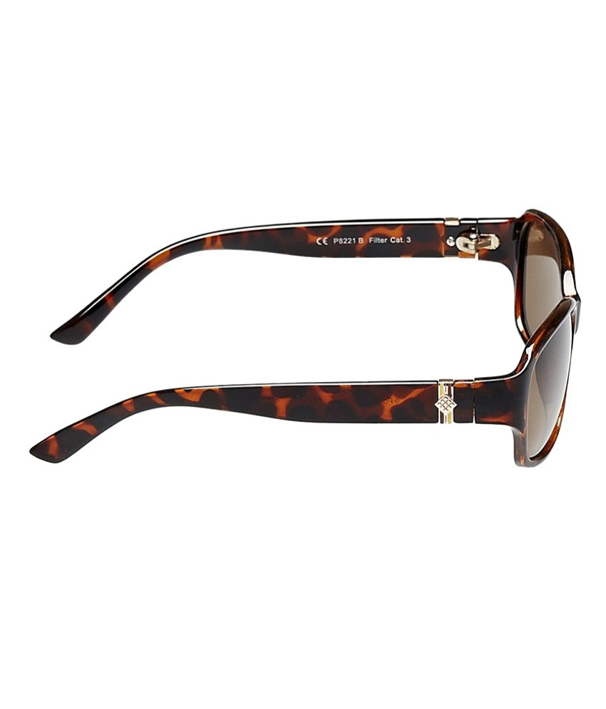 Polaroid P 8221 B Brown Women Rectangle Sunglasses Buy Polaroid P 8221 B Brown Women Rectangle 