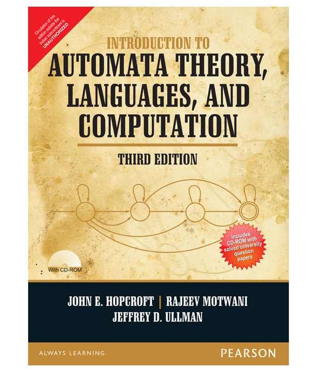 Introduction To Automata Theory, Languages And Computation - Anna ...